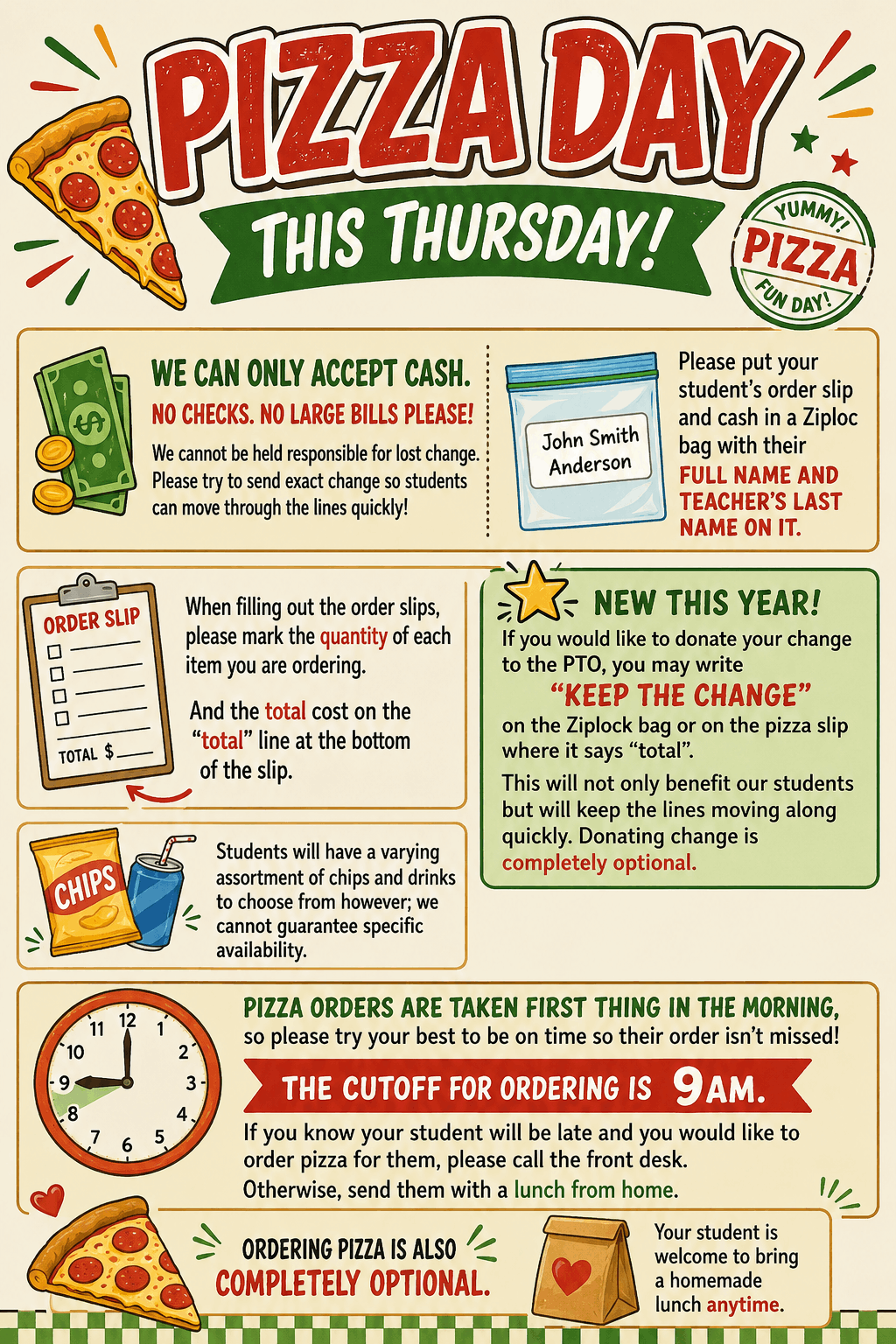 Pizza Day Thursday